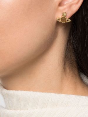 Ohrring mit kristallen Vivienne Westwood gold
