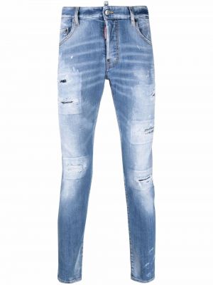 Rippet stretch jeans Dsquared2 blå