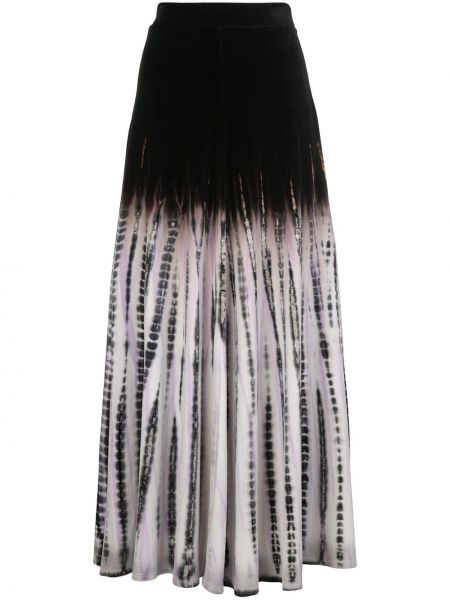 Falda de terciopelo‏‏‎ con estampado tie dye Proenza Schouler