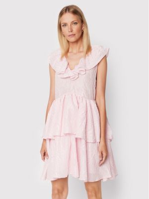 Коктейлна рокля Custommade розово