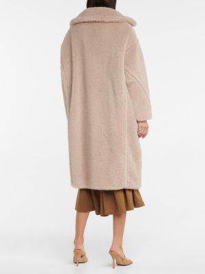 Cappotto in lana d'alpaca Max Mara rosa