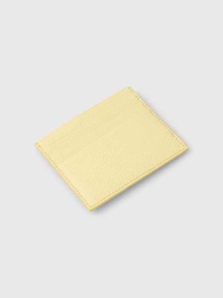 Portfel skórzany Coccinelle żółty