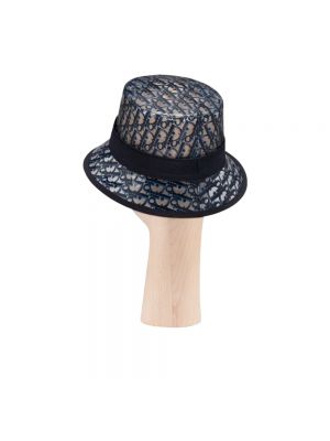 Sombrero de algodón Dior Vintage azul