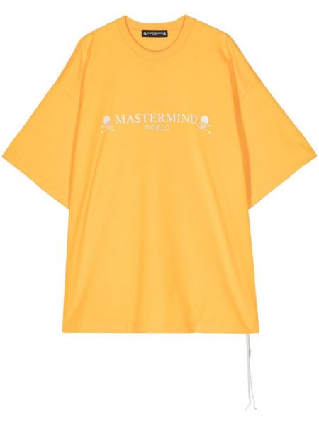Bavlněné tričko s potiskem Mastermind World žluté