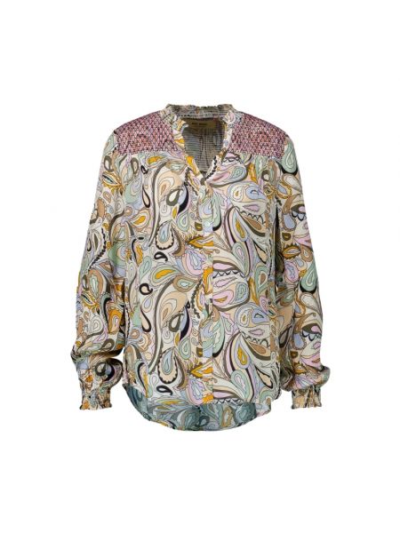 Bluse mit print mit v-ausschnitt mit paisleymuster Mos Mosh
