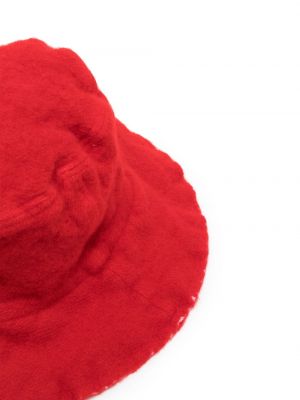 Vlněný klobouk Comme Des Garçons Shirt červený