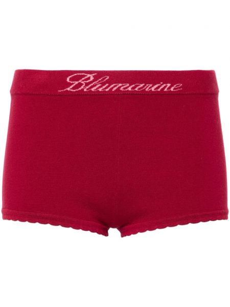 Jacquard shorts Blumarine rød