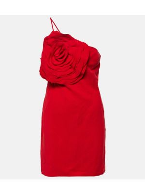 Mini vestido de flores con apliques Blumarine rojo