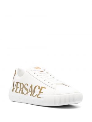 Raštuotos sportbačiai Versace balta