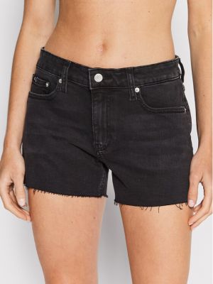 Shorts en jean Calvin Klein Jeans noir