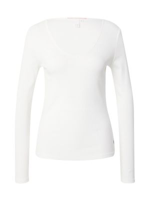 Тениска с дълъг ръкав Qs By S.oliver бяло