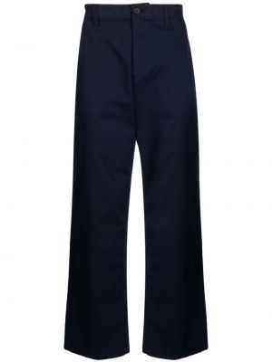 Pantaloni din bumbac cu croială lejeră Michael Kors albastru