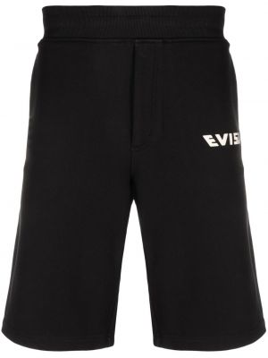 Trykt shorts Evisu svart