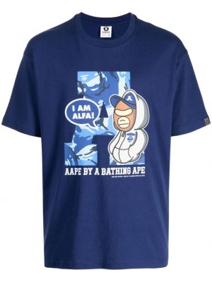 T-shirt Aape By *a Bathing Ape® blå