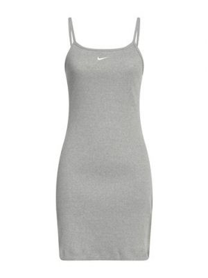 Mini robe en coton Nike gris