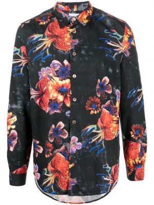 Trykt floral skjorte Ps Paul Smith svart