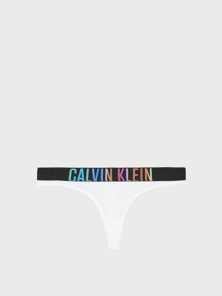 Белые стринги Calvin Klein