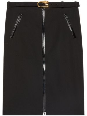 Μάλλινη φούστα Gucci μαύρο
