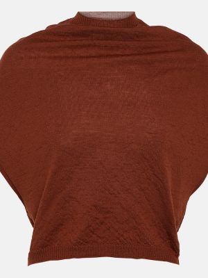 Sweter wełniany Rick Owens czerwony