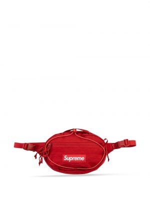 Поясная сумка с логотипом Supreme, красная