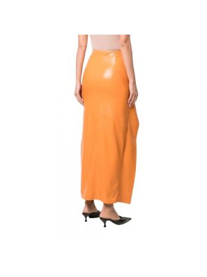 Vestido largo Nanushka naranja