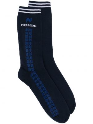 Sockor Missoni blå