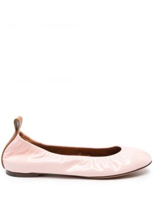 Kožne cipele Lanvin ružičasta