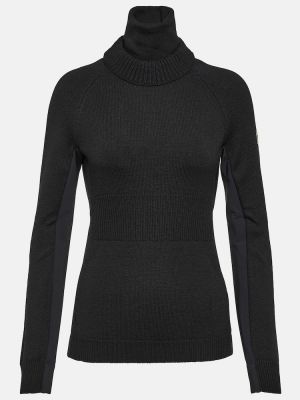 Вълнен пуловер Moncler Grenoble черно