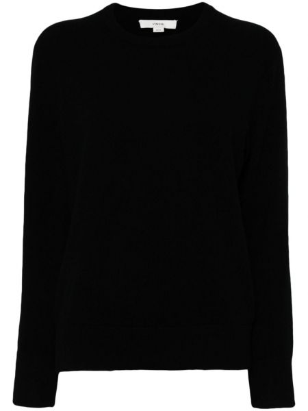 Πλεκτός μάλλινος πουλόβερ κασμίρ Vince μαύρο