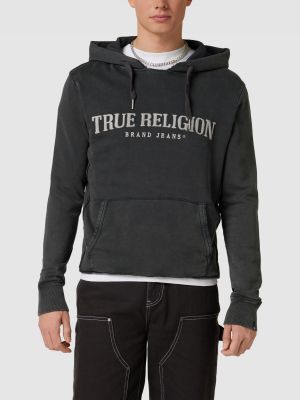 Bluza z kapturem True Religion czarna