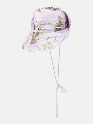 Květinový klobouk Erdem fialový