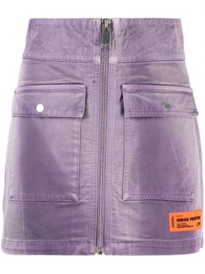 Falda de cintura alta Heron Preston violeta