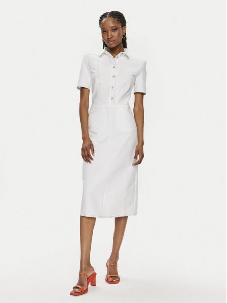 Φόρεμα σε στυλ πουκάμισο Max Mara Leisure λευκό