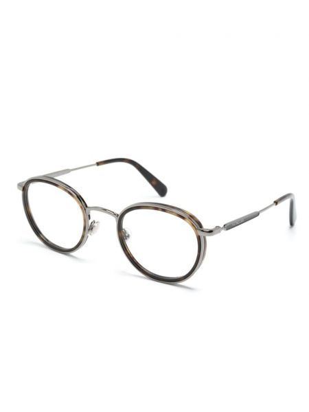 Okulary Moncler Eyewear brązowe