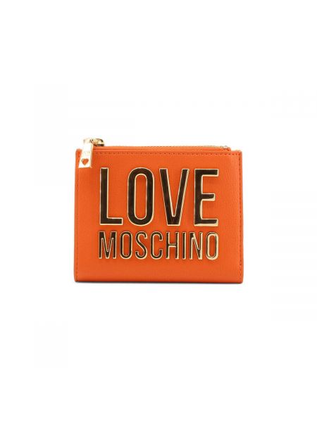 Portfel Love Moschino pomarańczowy
