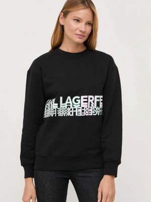 Bluza z nadrukiem Karl Lagerfeld czarna