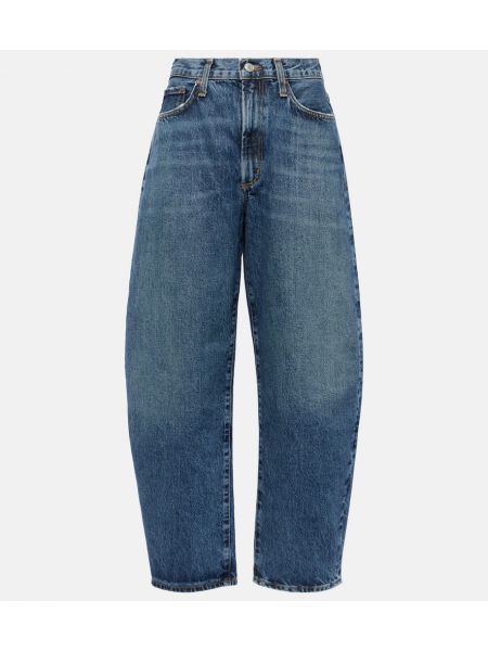 High waist jeans ausgestellt Agolde blau