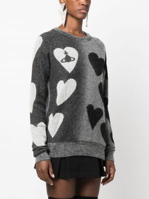 Bluza z okrągłym dekoltem w serca Vivienne Westwood