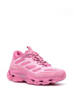 Sneakersy sznurowane koronkowe chunky Bimba Y Lola różowe