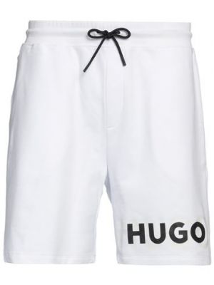 Bermuda di cotone Hugo bianco