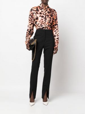 Seiden bluse mit print mit leopardenmuster Roberto Cavalli