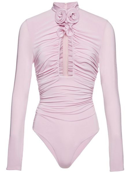 Jersey viskose body Magda Butrym rosa