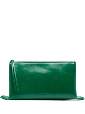 Clutch torbica Jil Sander zelena
