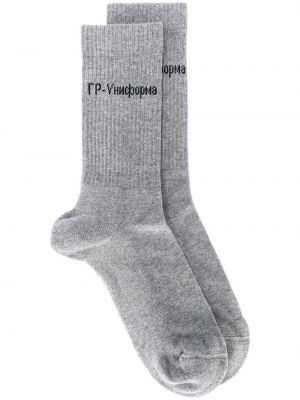 Жакардови чорапи Gr-uniforma сиво