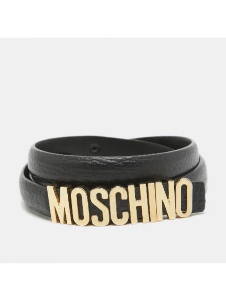 Cinturón de cuero Moschino Pre-owned