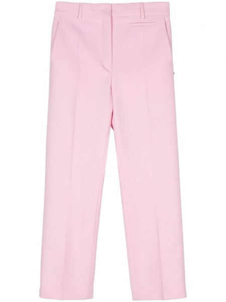 Strečové kalhoty Sportmax růžové