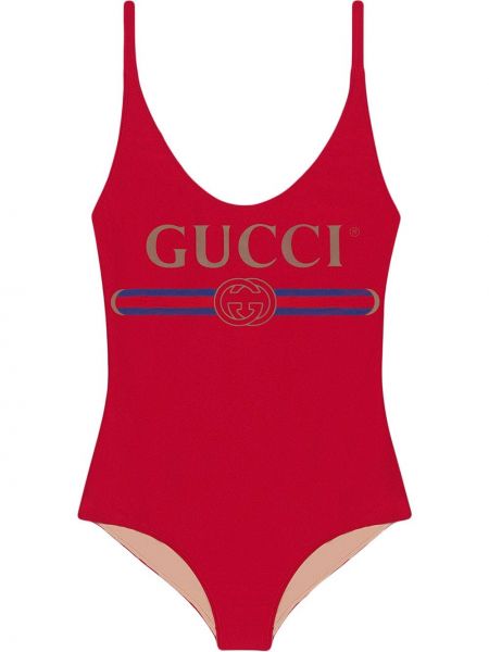 Bañador Gucci rojo