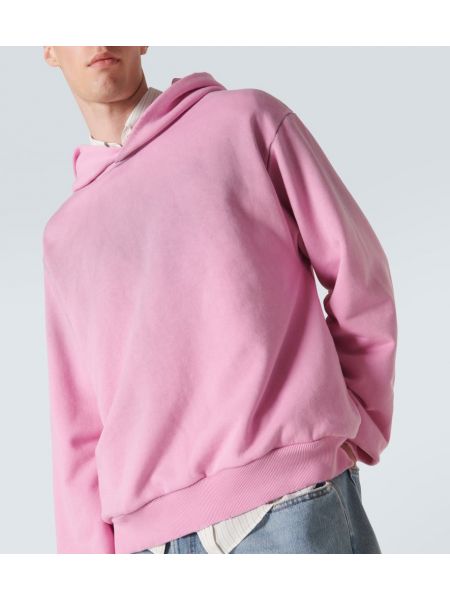 Jersey sıkıntılı kapüşonlu svetşört Acne Studios pembe