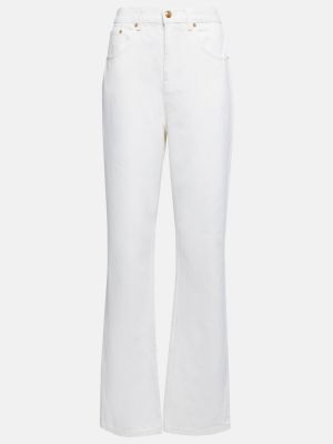 Straight leg jeans Tory Burch bianco
