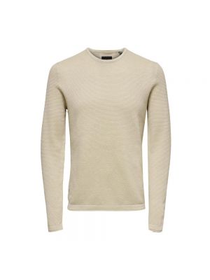 Sweter Only & Sons beżowy
